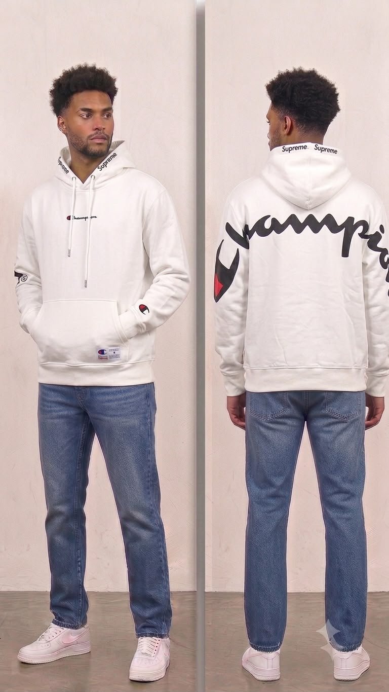 Buzo — Champion Blanco