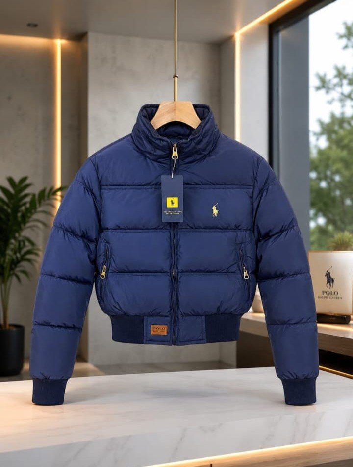 Chaqueta Puffer Crop Polo Ralph Lauren Dama Azul 2